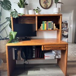 2 Tiered Wood Desk