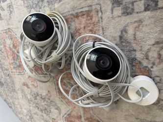2 - Used Google Nest Cam Outdoor Security Camera 1st Gen Wi-Fi Wired Cam 1080P