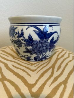 Chinoiserie fish bowl planter