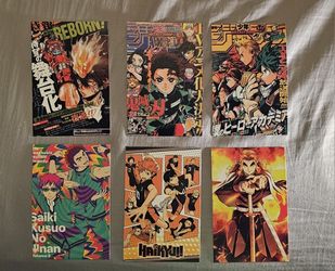 Anime Postcards/stickers '4 X 6' 1$ Each!
