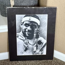 LeBron James Cavaliers NBA basketball Pencil Sketch