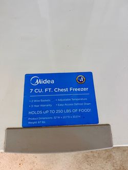7cu FT Chest Freezer - not working