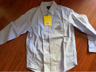 Marc Jacobs The Shirt Button-Up XS in Striped Blue/White