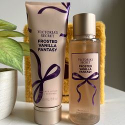 Victoria's Secret Frosted Vanilla Fantasy Lotion & Mist Set