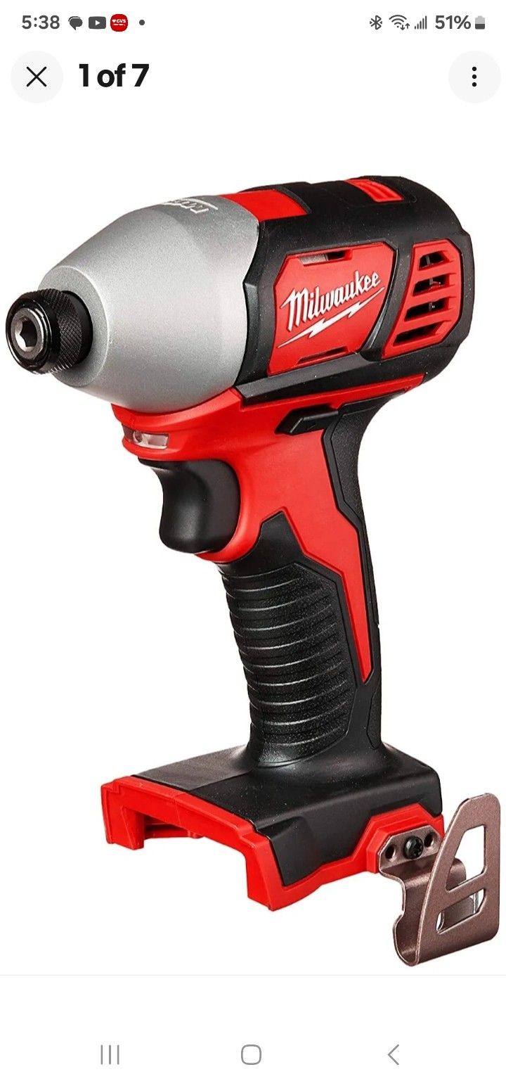 Milwaukee 2656-20 1/4" M18 Cordless Battery Hex Impact Driver 18 Volt 18V, NEW , FIRM