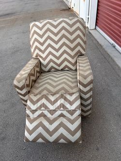 Chevron Upholstered Accent Chair