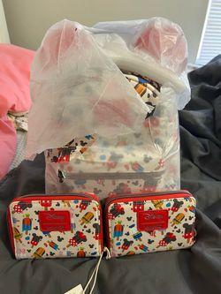 Loungefly Disney Mickey Snacks Mini Backpack & Wallet Set
