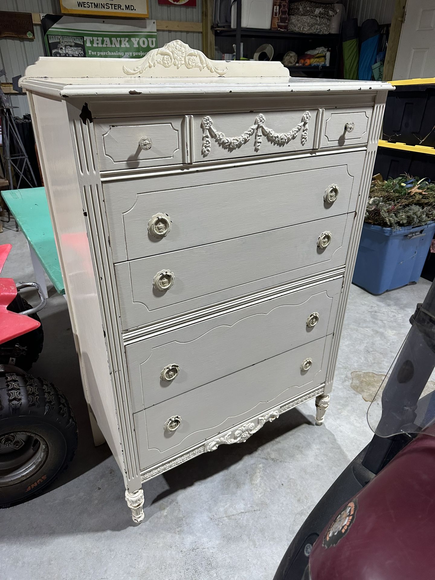 Very Nice Vintage Dresser Shabby Chic