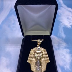 14K Pharaoh Head Pendant 