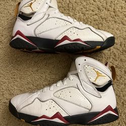 Size 8.5 (Pre owned, no box) - 2022 Air Jordan 7 retro cardinal