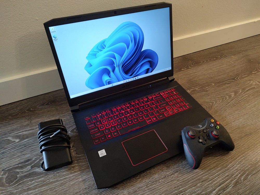 Acer 17.3" Nitro 5 Gaming Laptop - Intel Core i5 10th Gen 4.7ghz, 16GB DDR4,  Nvidia GeForce GTX 1650 GPU (GTA V, Witcher, Red Dead), 512gb Nvme SSD