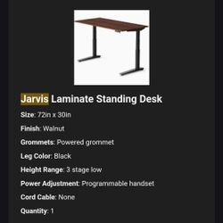 Jarvis Standing Adjustable Desk