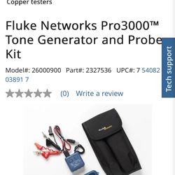 Fluke Pro 3000 Toner And Probe Kit