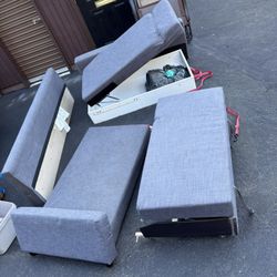 IKEA Friheten Storage Couch/Sofa Bed+Covers $300