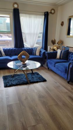 Living room set  Blue Gold