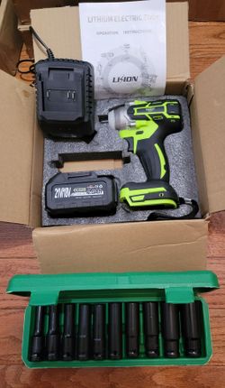 NEW Impact Wrench Kit with 10 Metric Sockets