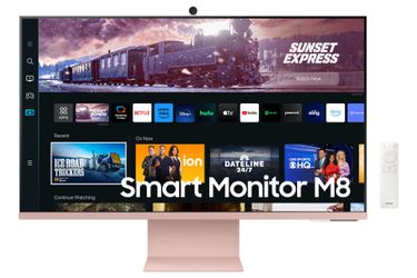 Samsung 27” M8 4K Smart Monitor – Sunset Pink + Camera
