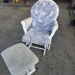 Rocker Chair and Foot Stool