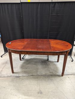 Hardwood Oval Extension Dining Table