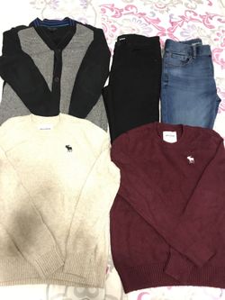 Boys Size 14 Large / 3 Sweaters 2 Jeans