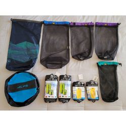 REI Alps, Granite Gear Compression Stuffsack Camping Mesh Packing Bags, 10pc Set