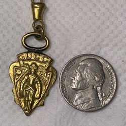 Vintage  Knight Crest Logo Pendant Charm For Necklace 