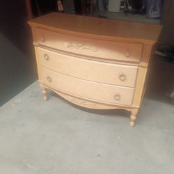 Beige Antique Dresser