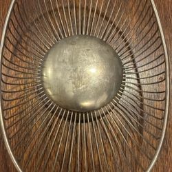 Vintage  OBLONG Silver-Plated WIRE BASKET