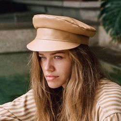 Black Biker Cap By Lack Of Color