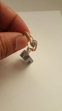 Gold with diamond ring
