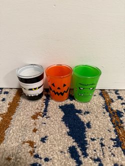Halloween glass Shot glasses-set of 3- never used