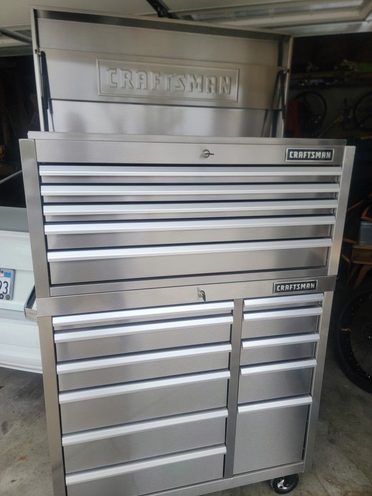 Craftsman Stainless Steel toolbox (41" wide)