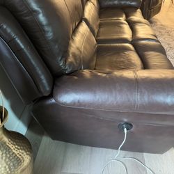 Electric Recliner Loveseat and Recliner