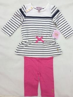 Juicy couture girls 2 pc. Set . Size 3/6, 6/12, 12/18, 18/24