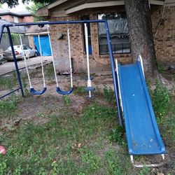 Swing set With See Saw