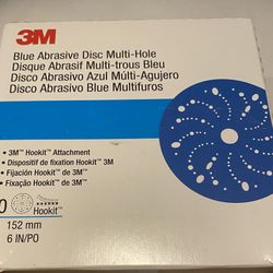 Sandpaper 6in Hook And Loop 80 Grit Velcro 3m Part #36172