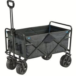 MAC SPORTS FOLDING WAGON, large wheels, Blue