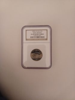 West Virginia 2005 S Clad Quarter PR 69 DCAM 