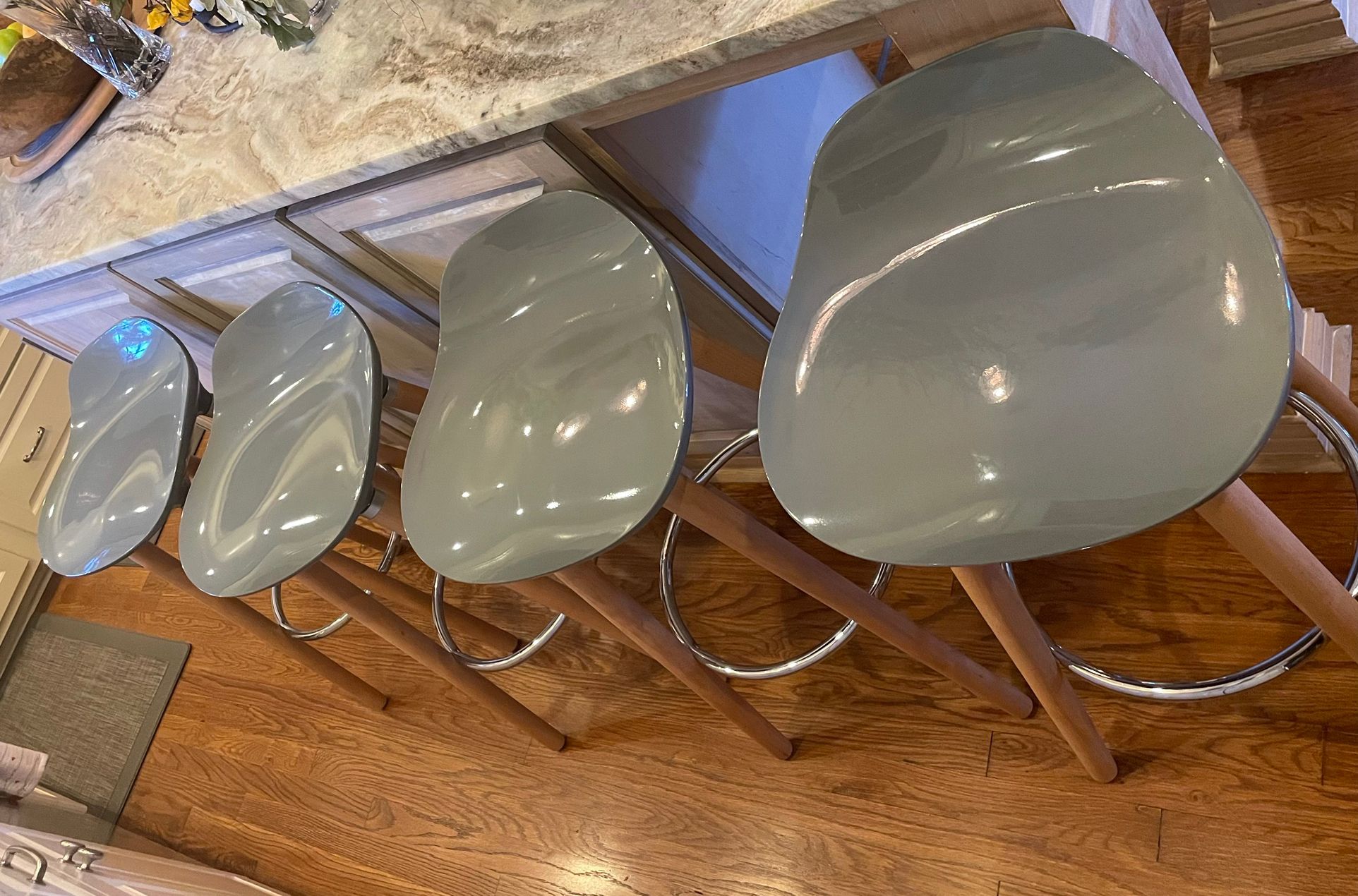 Gray Bar Stools - Like New!