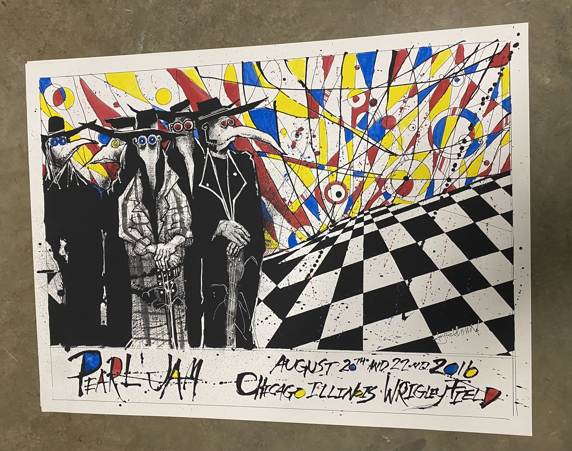 Pearl Jam Chicago Poster