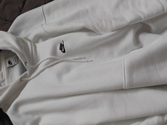 Nike all white hoodie