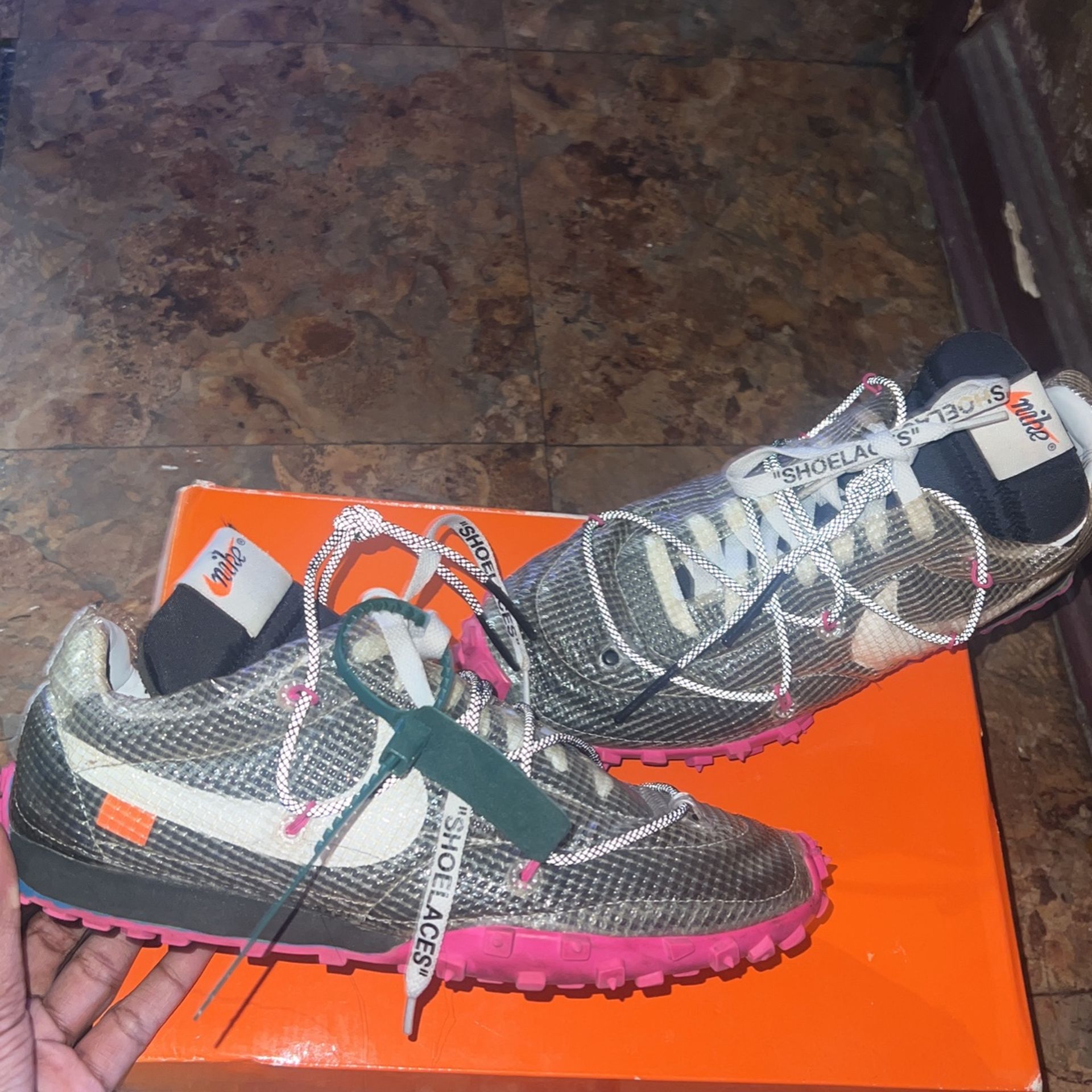 WOMENS OFF WHITE WAFFLE RACERS
