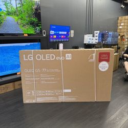 LG OLED 77 INCH G5 SMART 4k TVS AI THIN Q BRAND NEW TVS 