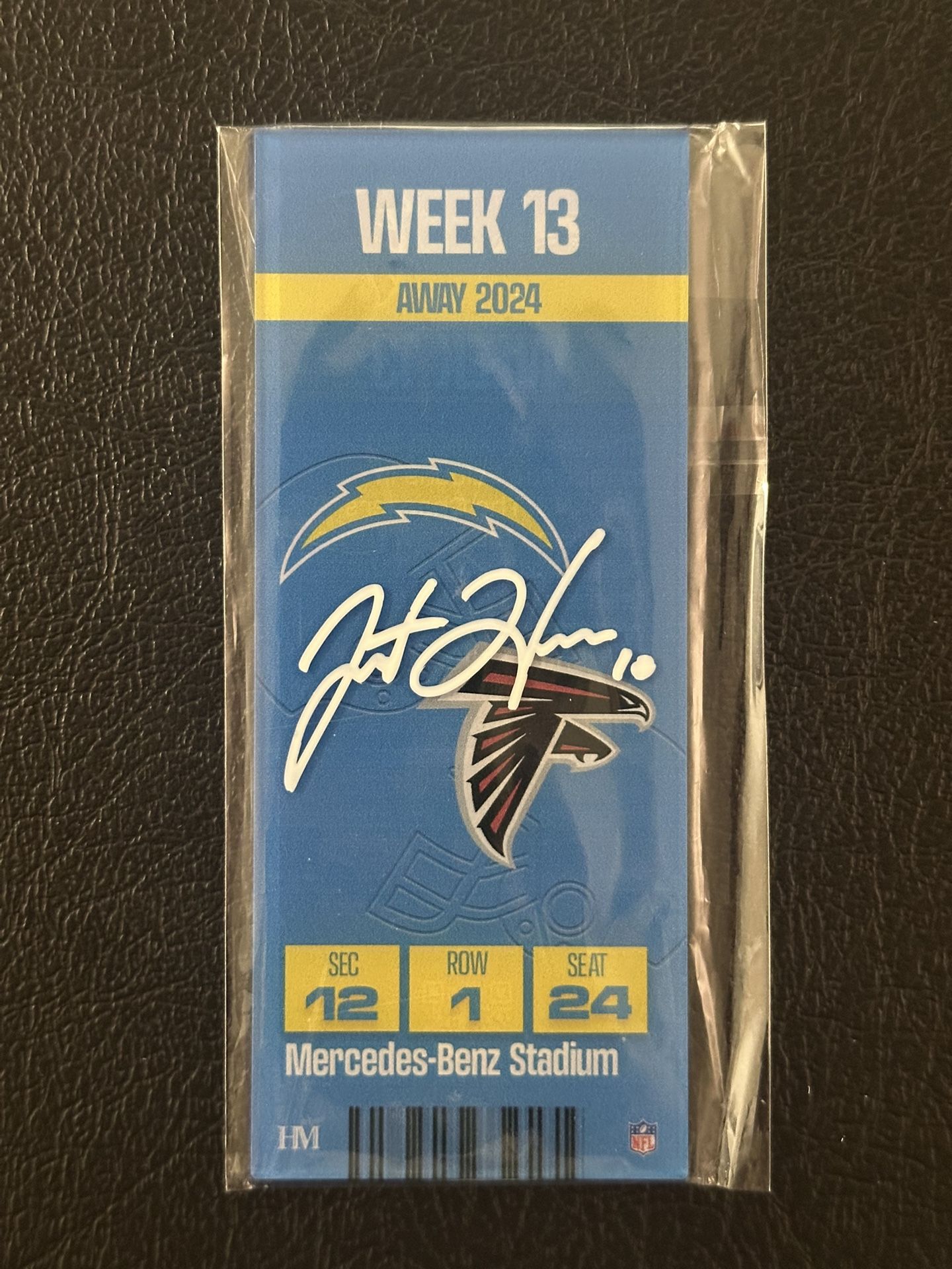 Justin Herbert Signed Ticket 