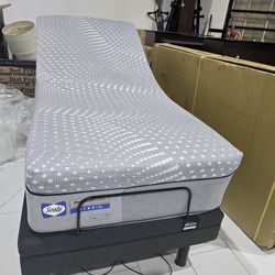 Adjustable Twin Xl Bed Whit Mattress New