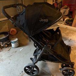 Jeep Destination Ultralight Side x Side Double Stroller, Black