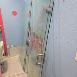 Glass Shower Doors (2 Sets)