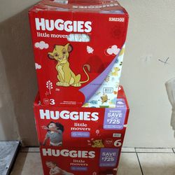 Huggies Little Movers Size 3 And Size 5 ,Size 6 