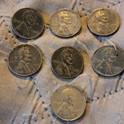 7 1943 STEEL PENNIES 