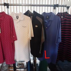 Golf shirts Size L Each $20 Cash and Pick Up 